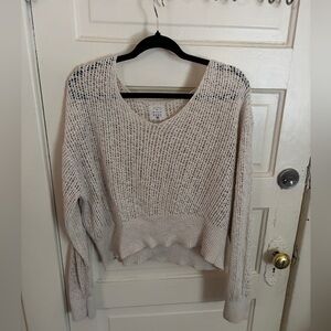 Billabong cream crochet sweater.